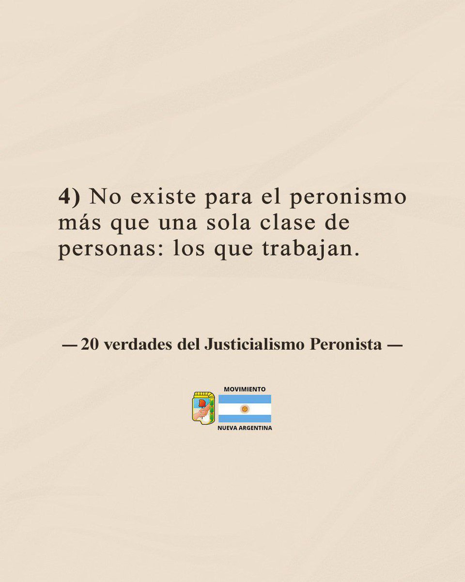 movnuevaarg's tweet photo. 🇦🇷✌ El 17 de octubre de 1950, durante el quinto aniversario de la fundación del movimiento peronista, Juan Domingo Perón pronunció "Las Veinte Verdades Peronistas" dejando un concepto claro sobre los objetivos y la base idealista y filosófica del movimiento. https://t.co/ZxIVGh7k1e