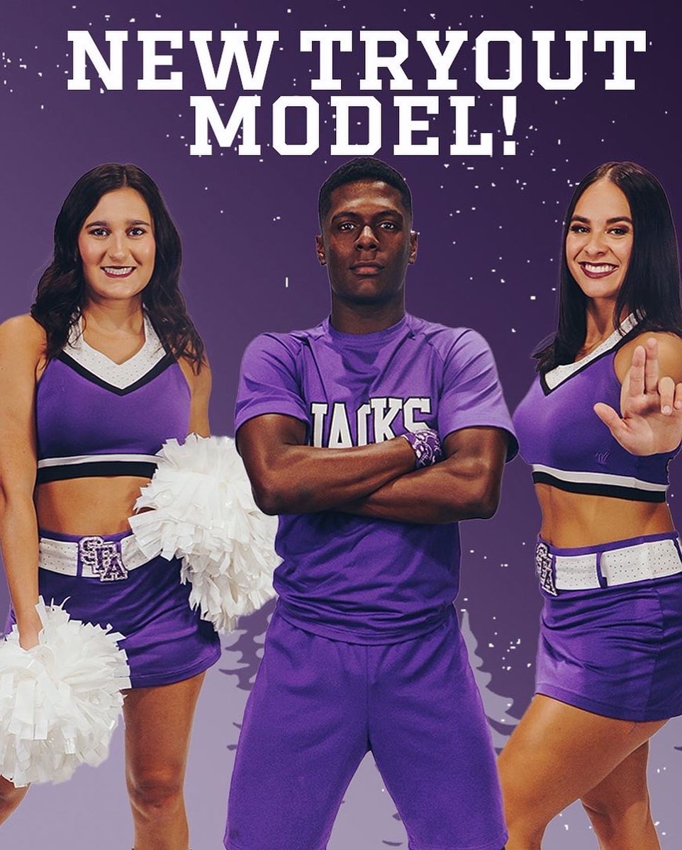 SFA_Dance_Team's tweet photo. ๐จATTENTION๐จ
SFA Dance Team has adopted a new tryout model! Please see the second image for details. If you have any further questions contact TJ Maple.
#AxeEm x #RaiseTheAxe x #sfadt https://t.co/IGjgnh2lll