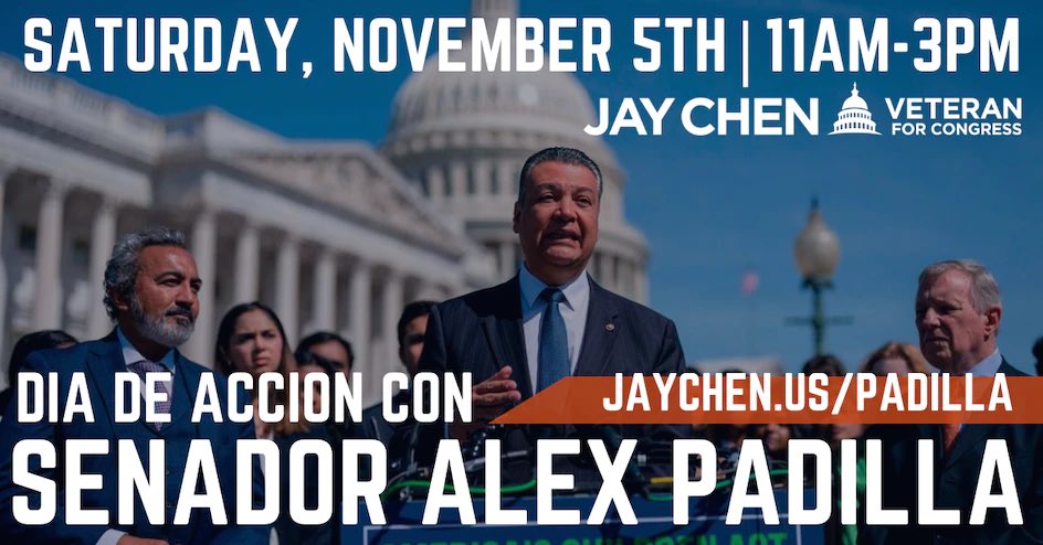 DemsOfNorthOC's tweet photo. Join us for our Buena Park canvass for Jay Chen for Congress! Come meet fellow volunteers, get training on how to canvass, find a buddy if you're new to canvassing, and help us talk to folks in our community about what issues matter most to them.

https://t.co/Wuam2lZSrJ https://t.co/ydFZbdrLE7