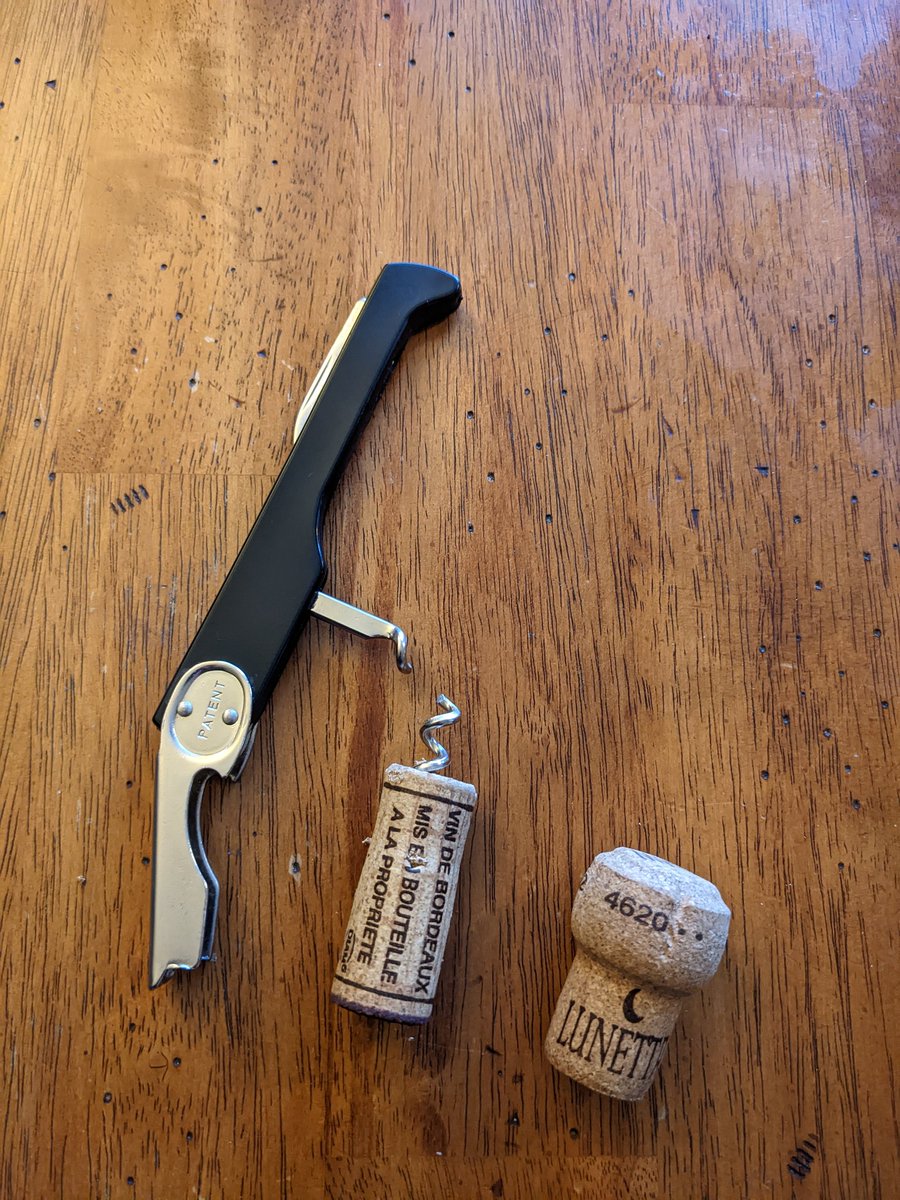 lauradunneMD's tweet photo. Anyone ever manage to break a professional grade cork screw? I'm very proud of the force... And more proud I figured out how to still get the cork out and enjoy the wine!
#winelover #wineproblems #corkscrew https://t.co/1OGfqB4MM1