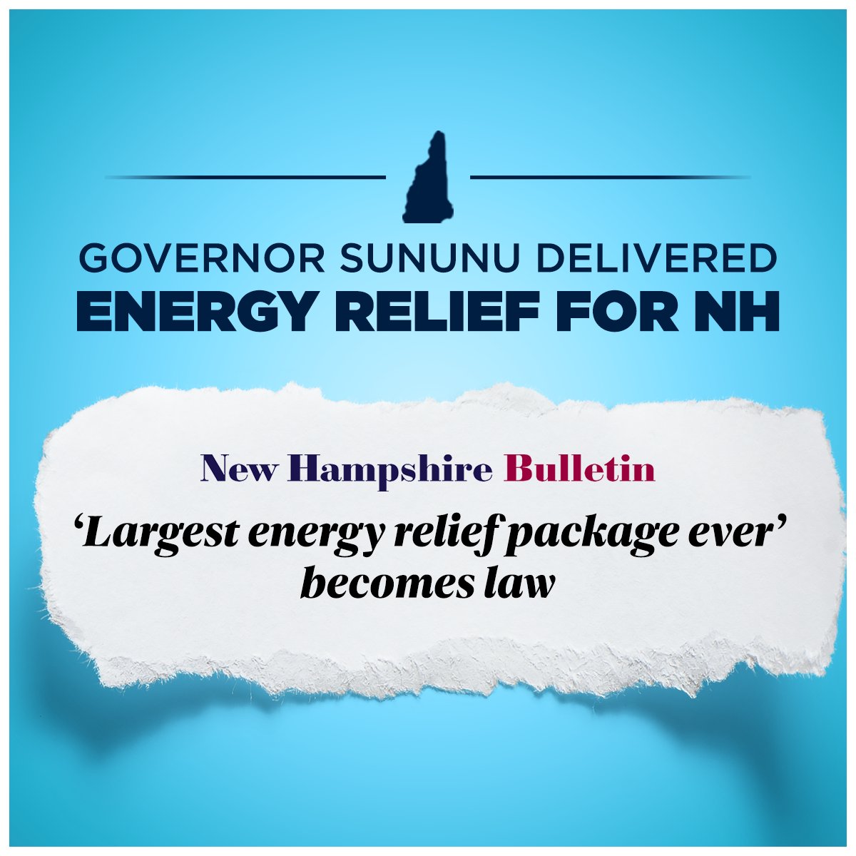 Chris Sununu on Twitter "To combat Biden energy policies that are driving inflation, we took