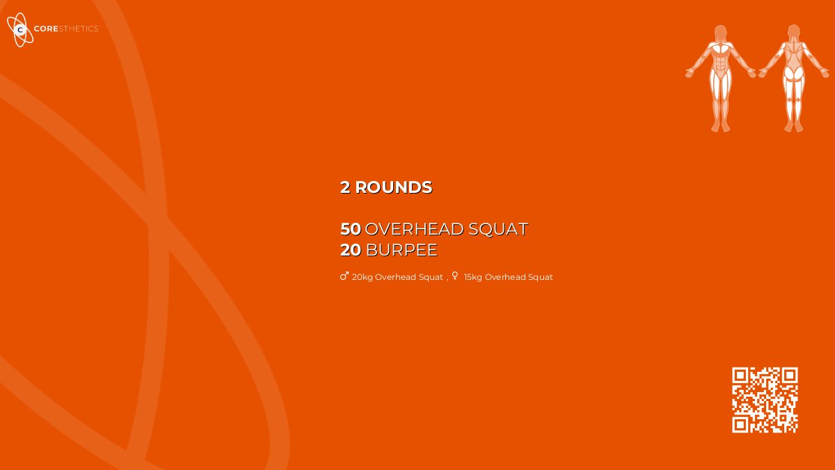 coresthetics's tweet photo. #Workout of the day. #coresthetics #overheadsquat, #burpee https://t.co/YRYFxX6PAW