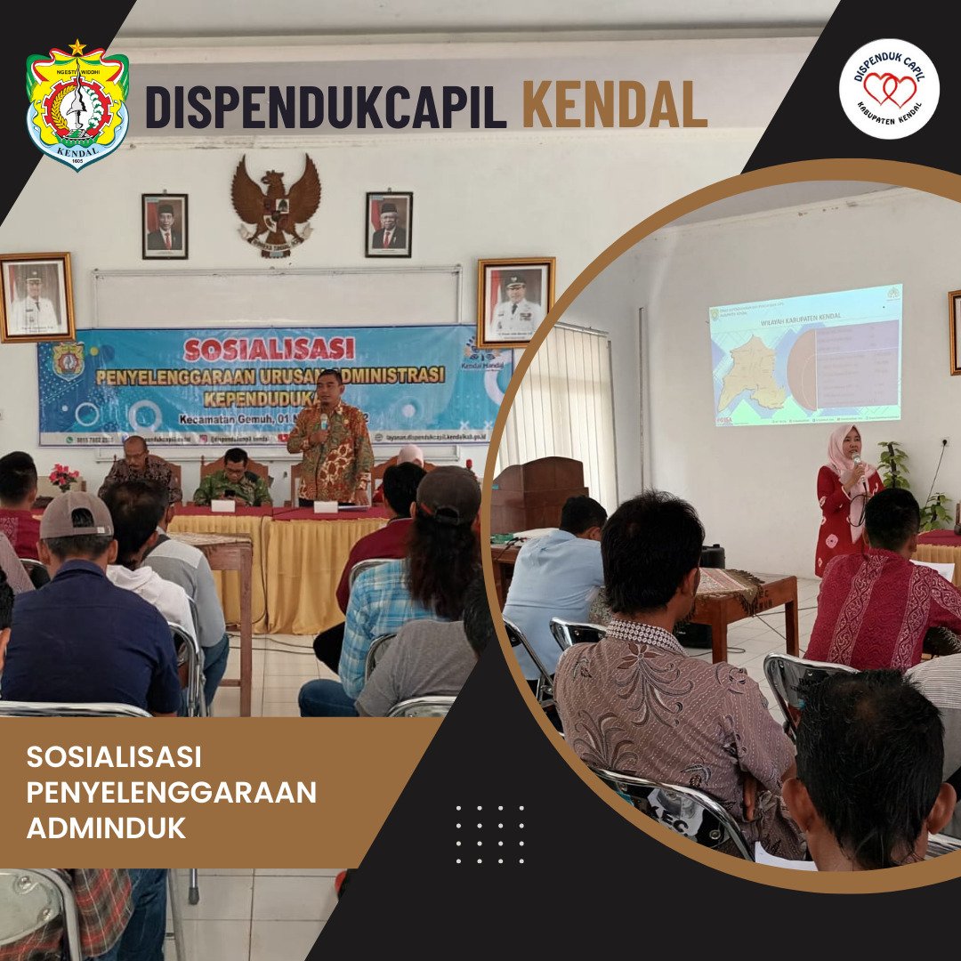 capilkendal's tweet photo. Giat Sosialisasi "Penyelenggaraan Urusan Adminiatrasi Kependudukan" di Kecamatan Gemuh, Kendal (1/11).
.
.
.
#DispendukcapilKendal 
#Kendalhandal https://t.co/Uq8rvYYuJD