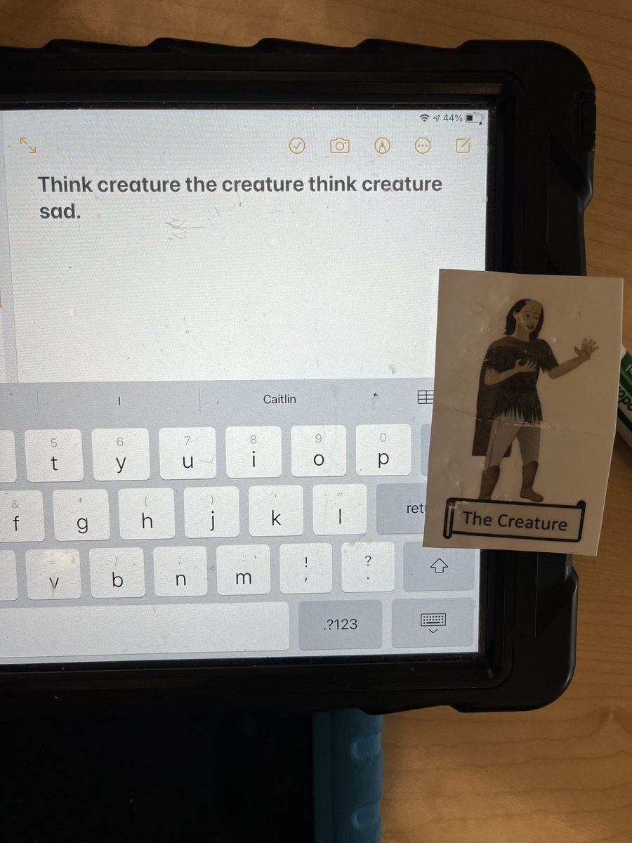 I have been trying to expand on the predictable chart writing for my bridging/transitional readers. Here is a student’s independent writing about a prediction of the creature from Frankenstein.