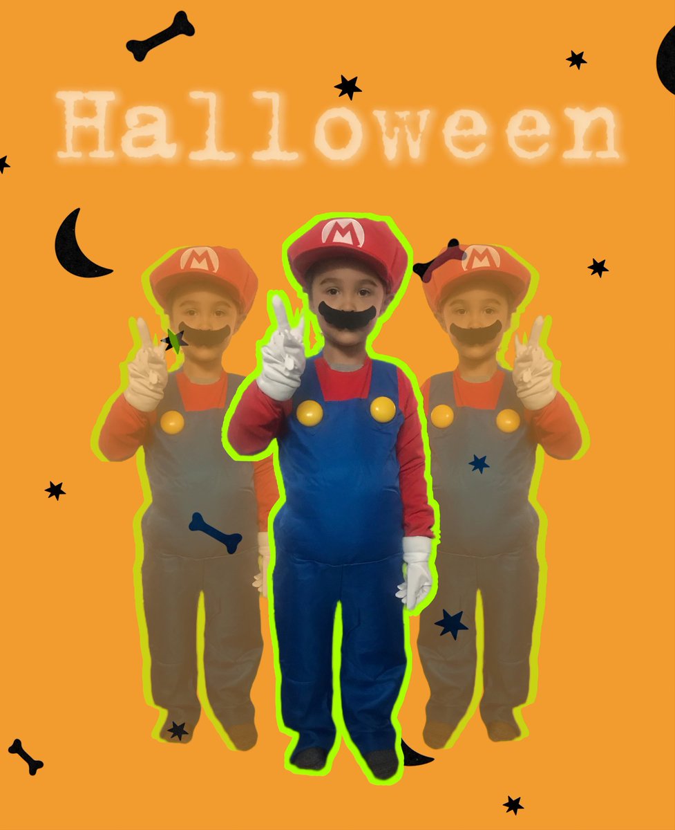 FlinchTwentySix's tweet photo. My sons costume for Halloween #mario https://t.co/10b1c3lW9P