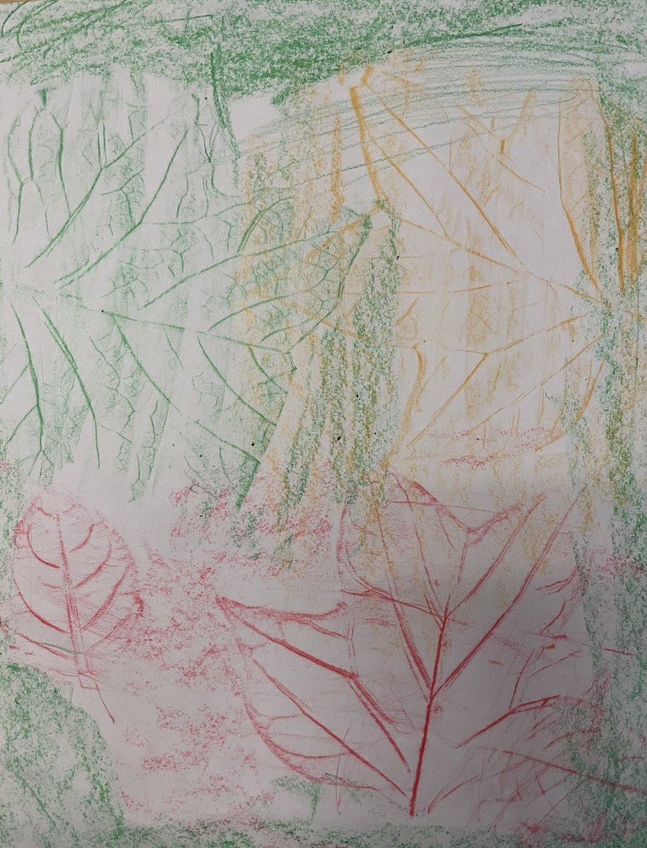Creating leaf rubbings using the collections from our hike allowed us to take a closer look and compare the size, shape, and delicate details of the leaves we found! <a href="/haycockcougar/">Haycock Elementary</a> <a href="/FCPSR2/">FCPS Region 2</a> <a href="/FCPS_Kinder/">FCPS_Kindergarten</a> <a href="/fcpsnews/">Fairfax Schools 🌟</a>