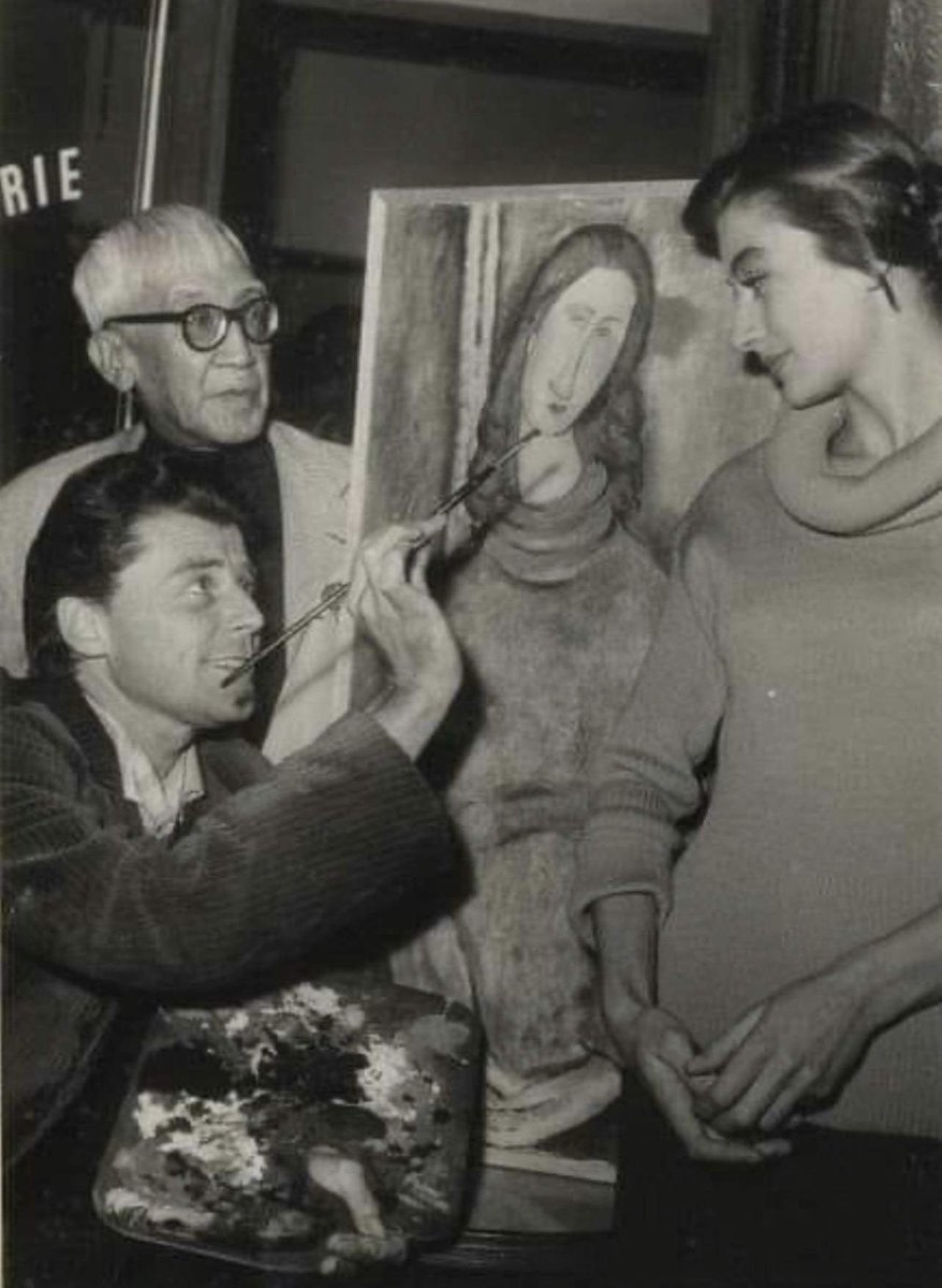 モディリアーニに思いを馳せた宮津大輔氏の名文からスタートした鳥越一輝展「2022,22のヌード」が終了。モディリアーニの生涯を描いた映画『モンパルナスの灯』のヒロインは、映画「男と女」にも出演したアヌーク•エーメ。演技指導にはなんと藤田嗣治。時代は1950年代、欧米の何気ない文化シーン。