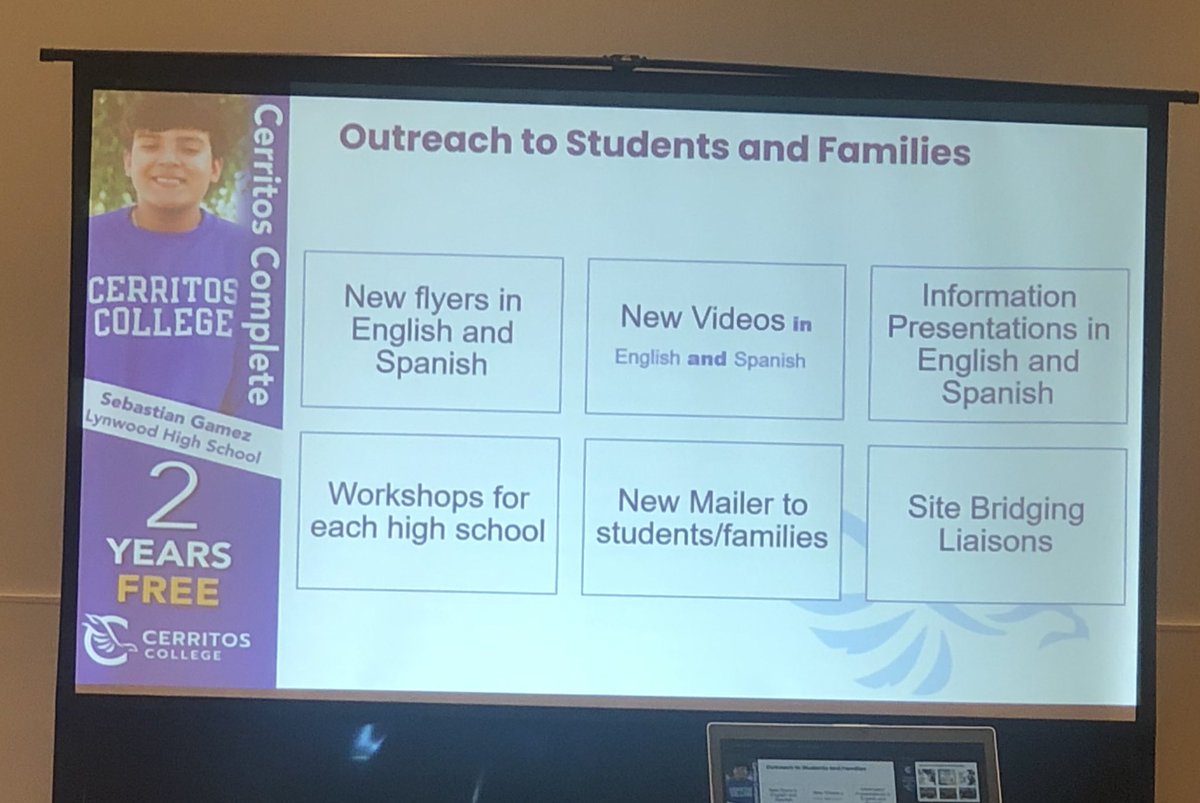 @cerritoscollege hosted a very informative breakfast with our K12 partners to discuss topics such as #dualenrollment #guidedpathways #metrogopass and #CerritosComplete, our 2 year #freetuition program.