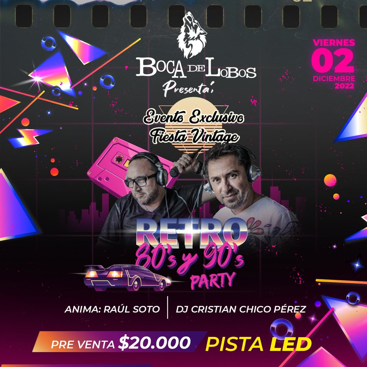 monchito_boss's tweet photo. Se viene la tremenda fiesta con nuestro querido dj Cristian Chico Perez #temuco #Chile #solo80 #bocadelobos https://t.co/rZXSnZMBNN