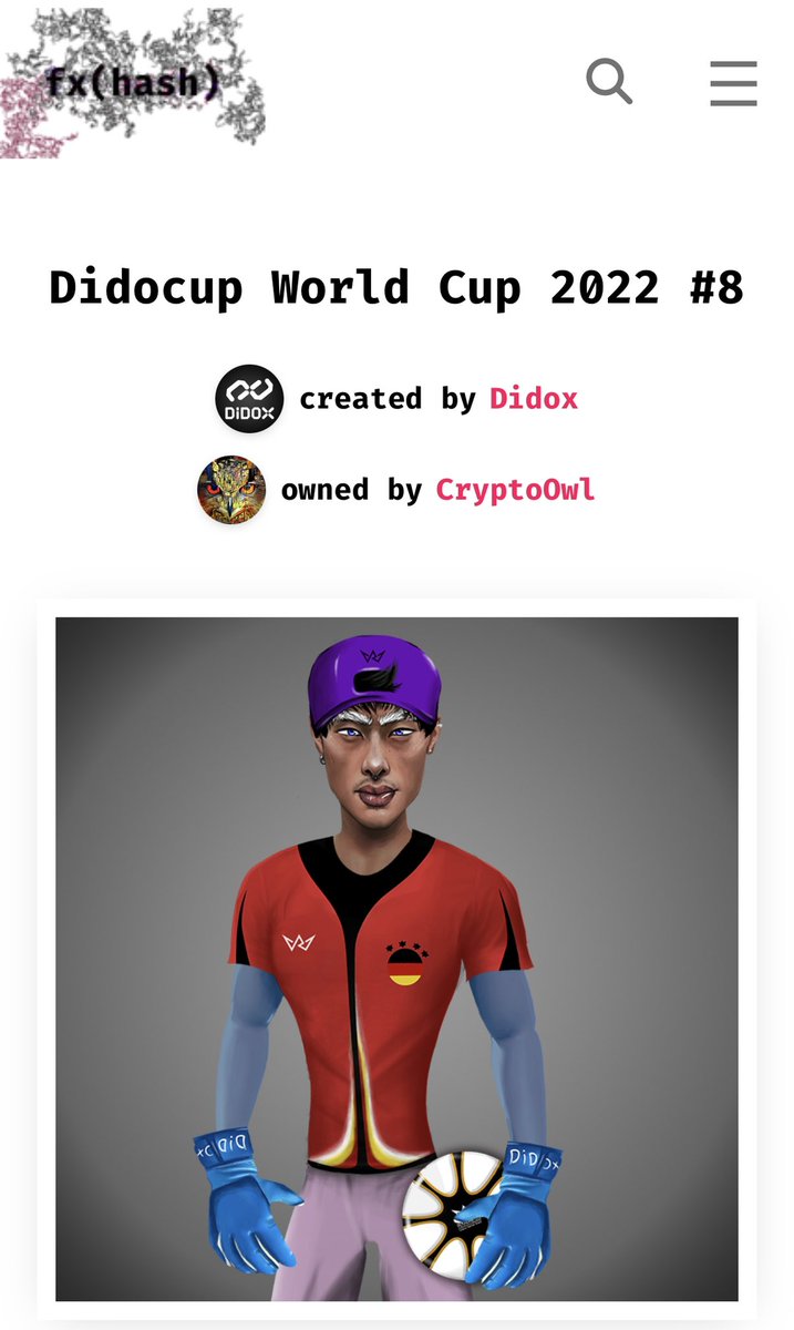 didocup's tweet photo. Tank you "crypto0wl"I could not find your account. You have a strong team and you will probably be in the #lottery⚽️🇩🇪
For information: ℹ️
https://t.co/URxmcVx8BU…
For buying:
https://t.co/fKExUHC7gm…
#didocup #nft #tezos #fxhash #nftcommunity #didox #football #worldcup #qatar https://t.co/NcCGMCquCf