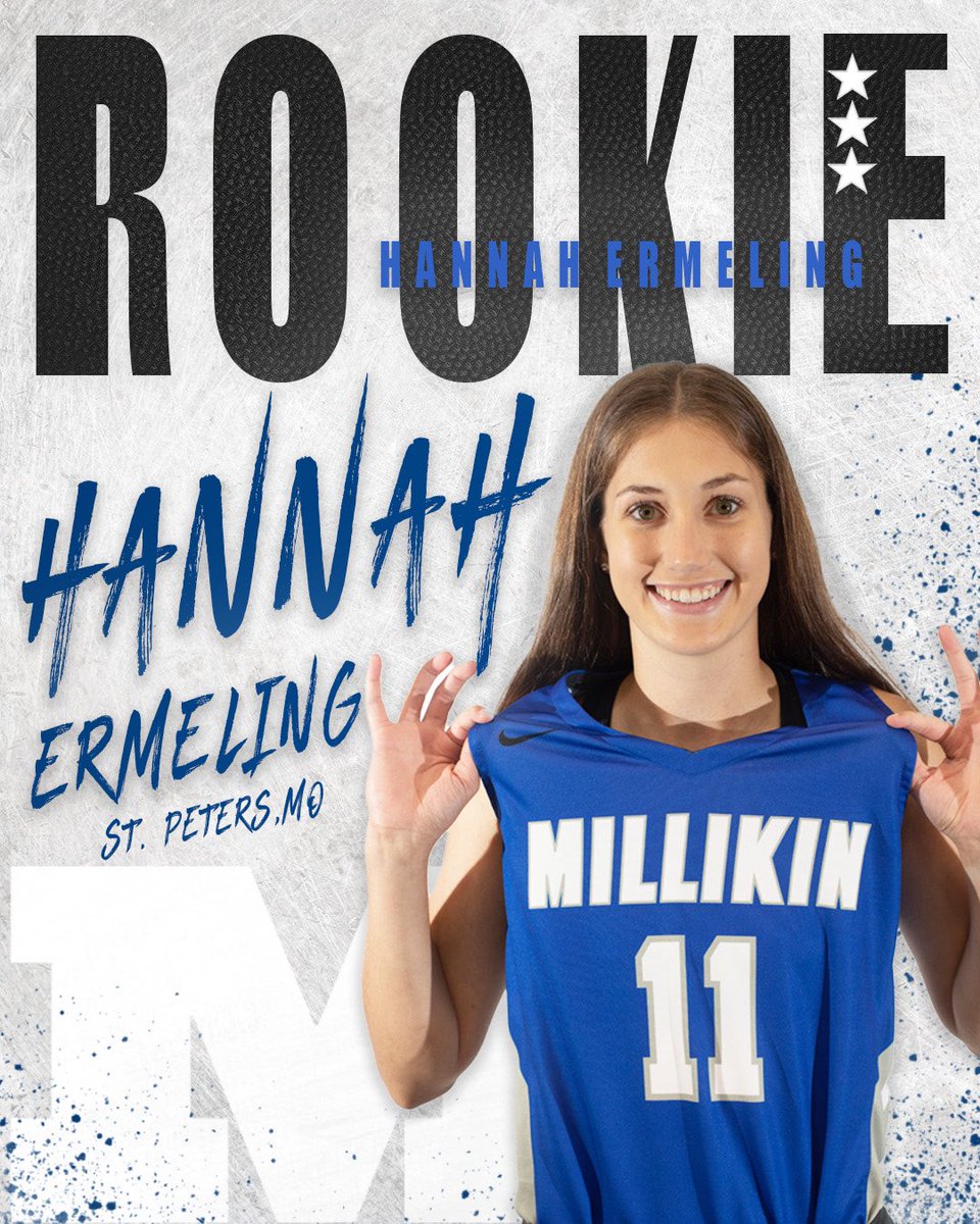 MillikinWBB's tweet photo. New season, new faces! Help us welcome @ErmelingHannah ! 🫶🏀Ⓜ️

#gobigblue #greaterthan94 #rookie https://t.co/1dijS97p3F