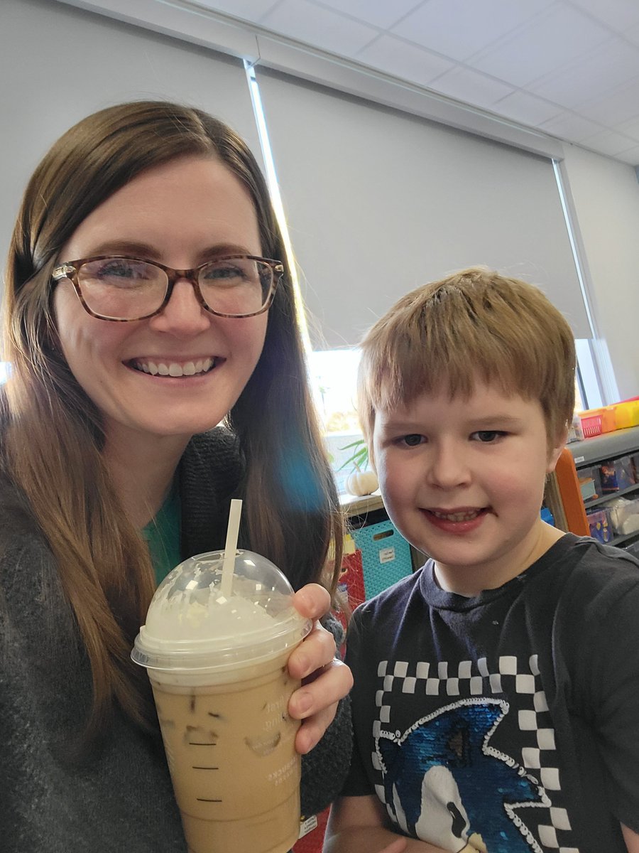 mssikkink's tweet photo. I am so lucky to have amazing parents as partners. One very special family knew that the day after Halloween can be one to remember and brought in a coffee treat for me this morning. Thank you!! 💚😊 https://t.co/5CBJUTiZal