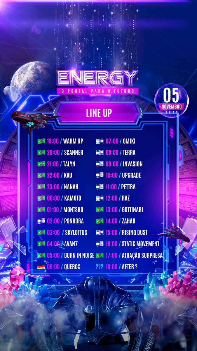EnergyMFestival's tweet photo. ⏱ Line up Oficial: ⚡️

@EnergyMFestival https://t.co/kOOybeLRcK