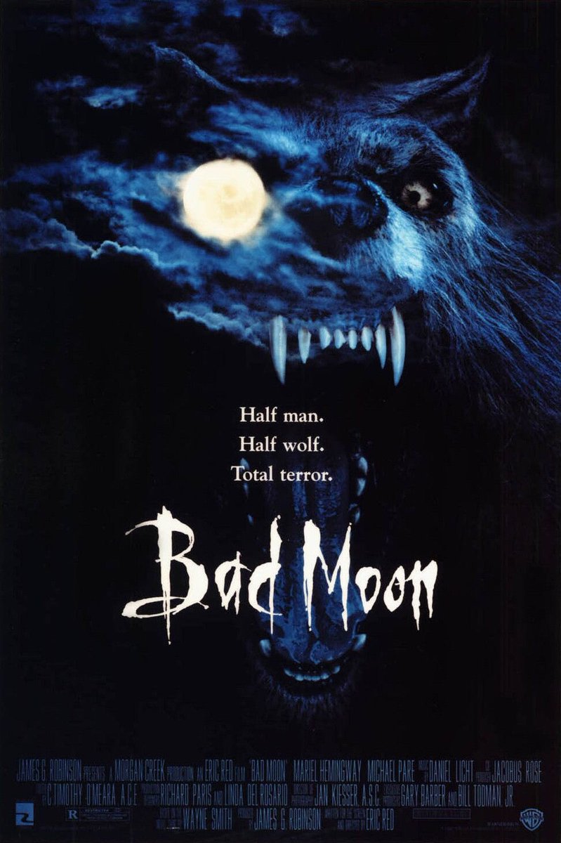 FilmNewsNos's tweet photo. 🎬MOVIE HISTORY: 26 years ago today, November 1, 1996, the movie ‘Bad Moon’ opened in theaters!
#MichaelPare #MasonGamble #MarielHemingway #KenPogue #HrothgarMathews #JohannaLebovitz #GavinBuhr #JuliaMontgomeryBrown #EricRed https://t.co/da03sejfPh