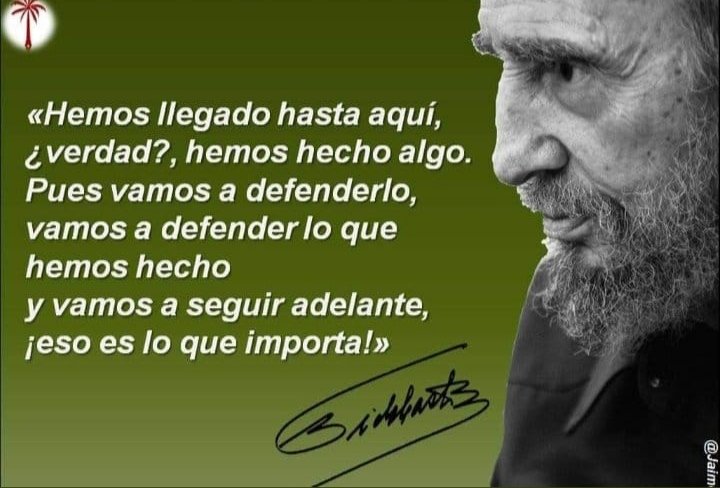 Hola!!! 🌜🌞 #FidelPorSiempre #Cuba #MejorSinBloqueo