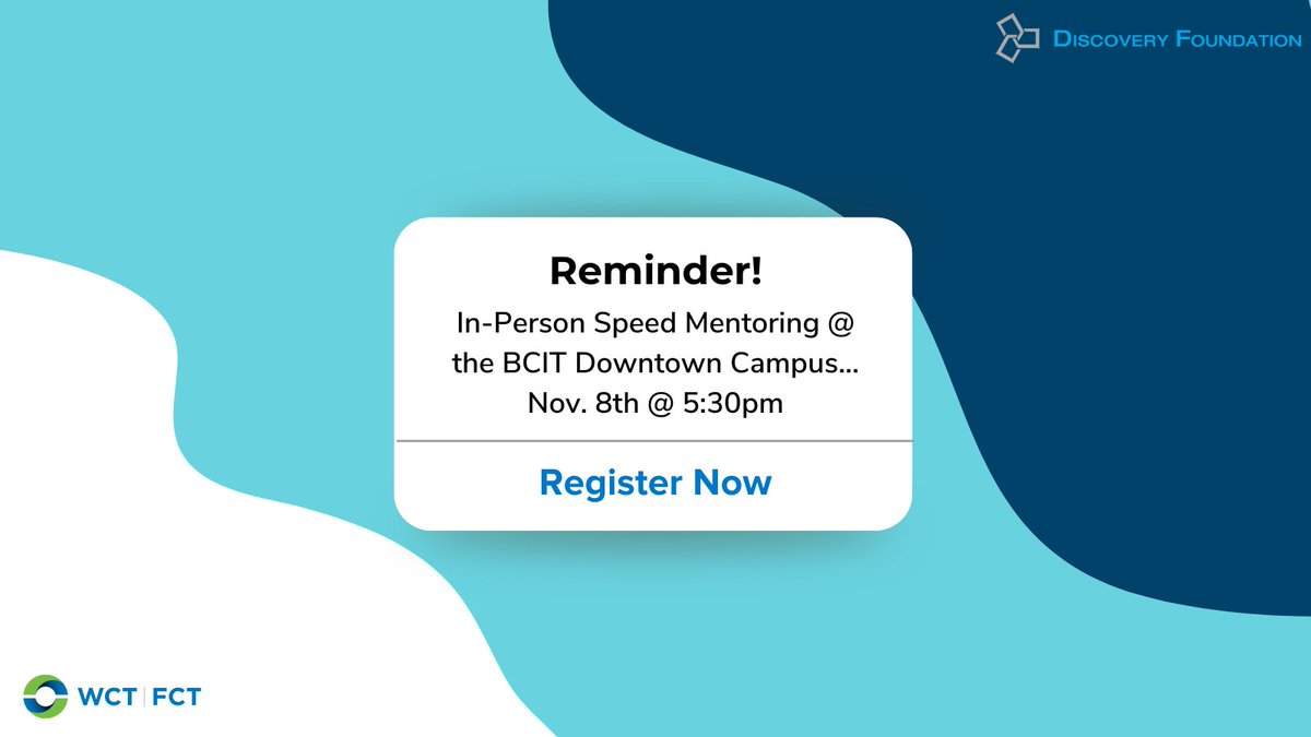 We are one week away from our Speed Mentoring Event on Relationship Management! Spend the evening networking with some of BC's most successful women. Register here: bit.ly/3SxfpqM