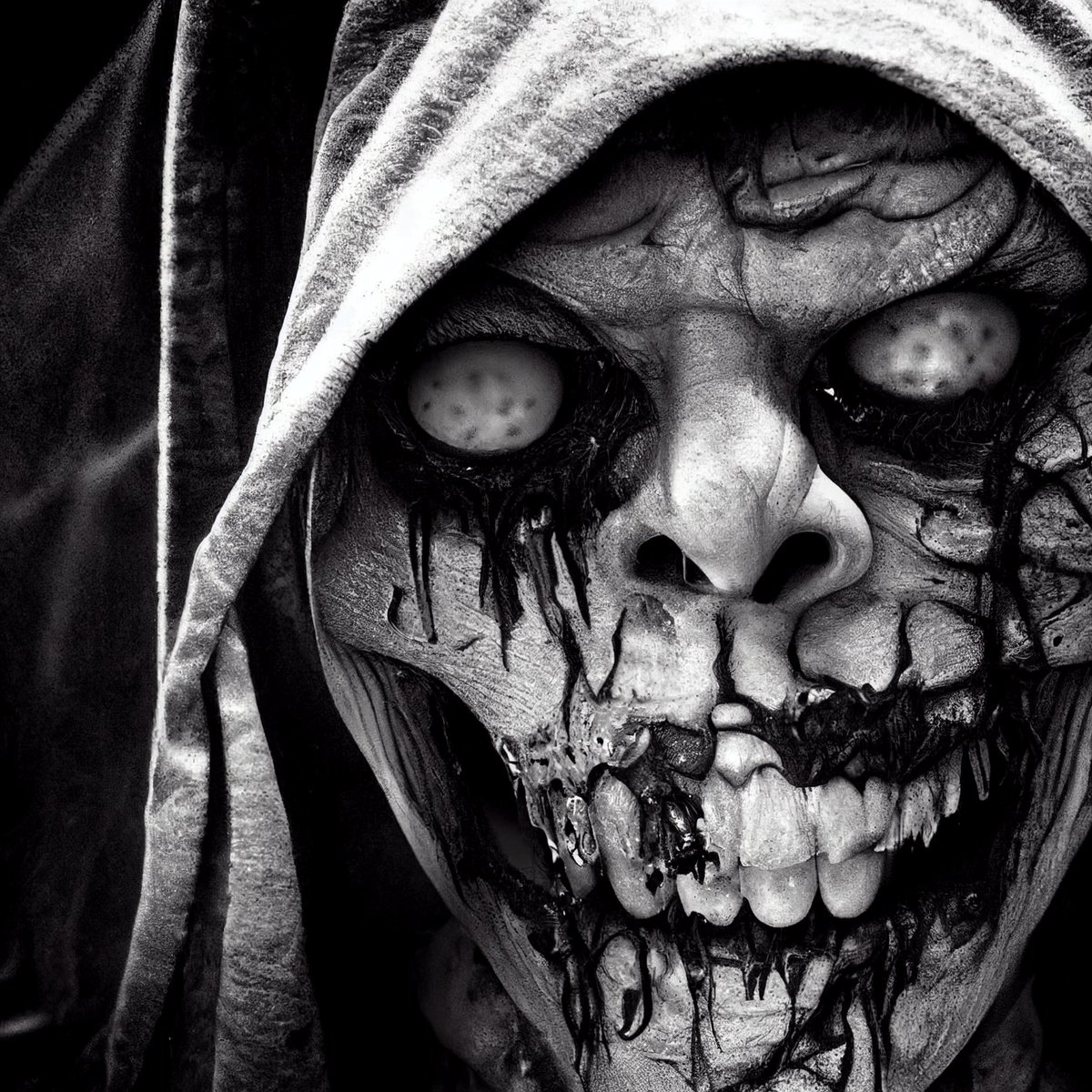 Getting back into the horror art and doubling down. Hoping to be rolling more back onto Opensea here soon. LOVE this genre!! 

#AIart #HorrorArt #generativeart #aiarthalloween #aiartist #aiartcommunity #digitalart