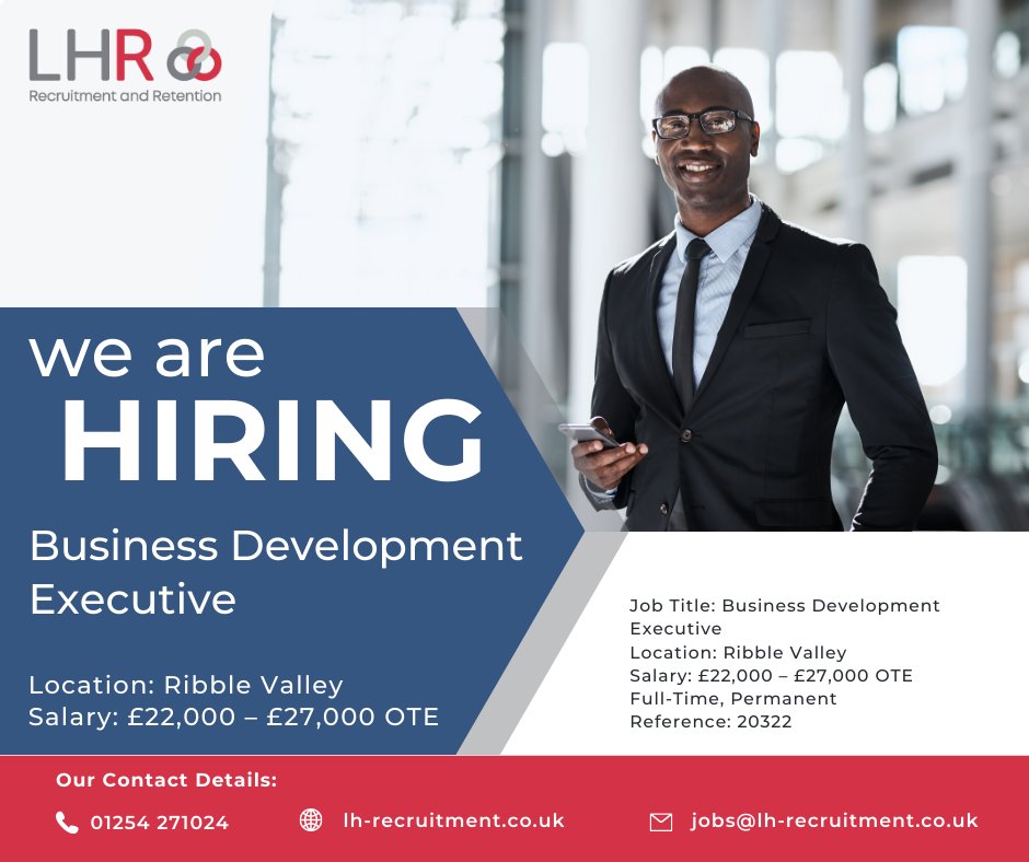 talentfor_good's tweet photo. Business Development Executive #RibbleValley | LHR Recruitment
Salary: £22,000 – £27,000 OTE
Full-Time, Permanent
Reference: 20322

Job Link: https://t.co/veL1YZoCck

#businessdevelopment #businessdevelopmentjobs #businessdevelopmentexecutive #localjobs #ribblevally https://t.co/2wLm0B92Ug