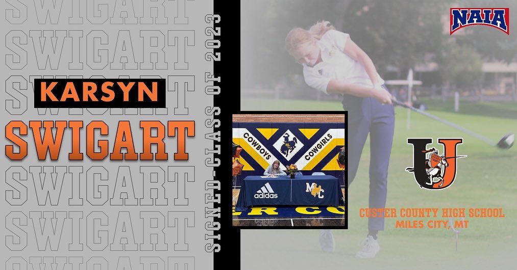 uj_jimmiesgolf's tweet photo. 🚨COMMIT ALERT🚨
We are thrilled to announce the signing of Karsyn Swigart to our Women’s Team! Welcome to the Jimmie Family! #JimmiePride #LetsRide #BuildingForeTheFuture #WhosNext https://t.co/J1V3IIljLF
