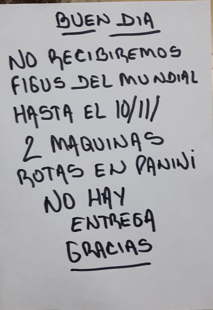 petterfp's tweet photo. El mayorista de la ciudad de la plata mando una cadena diciendo esto, al parecer van a volver a faltar figuritas cuando recien estaban volviendo aparecer #Panini @FiguritasLP  #mundialqatar https://t.co/Aifz40N02Y