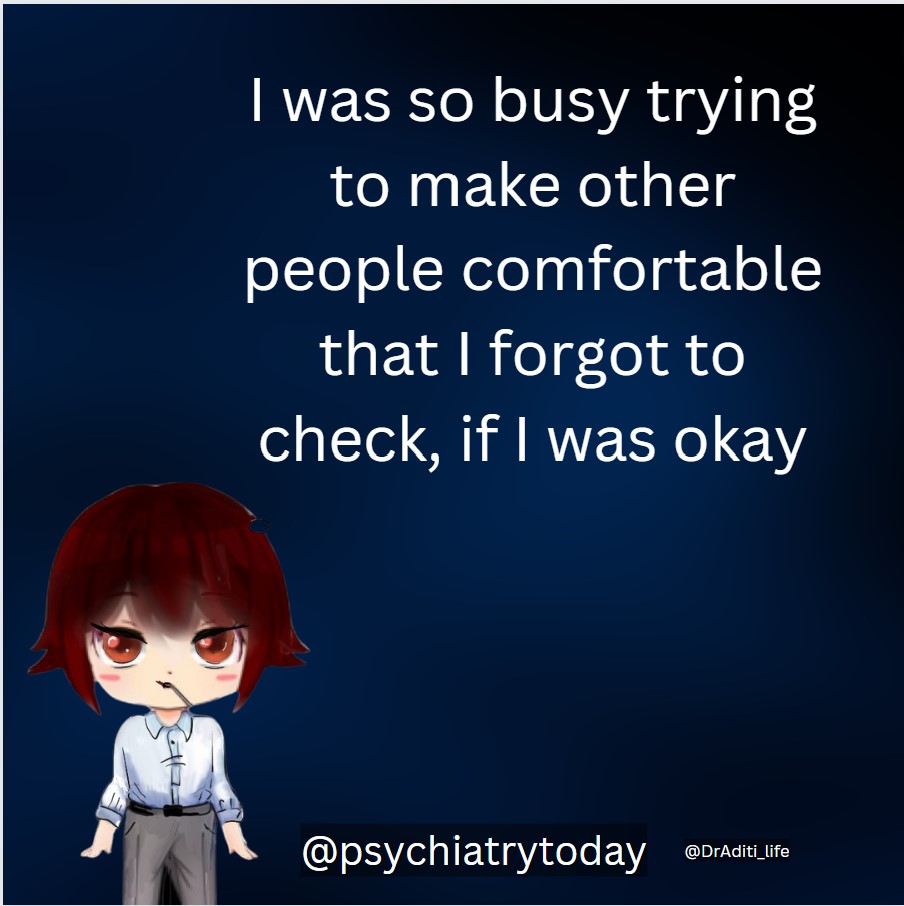 DrAditi_Life's tweet photo. Another common trauma response. Connecting with people done after disconnecting with self. #traumainformed #PTSD #Microtrauma #psychiatry https://t.co/DOsfXNaElD