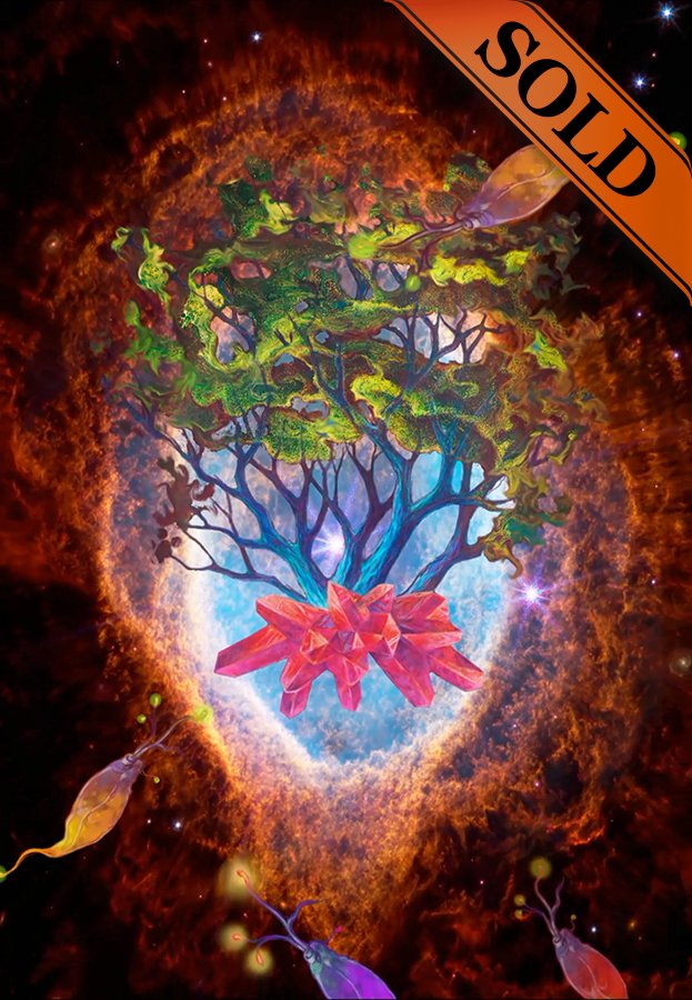 "Crystalline Tree travels to the eye of the galaxy"  sold out for the primary market. Thank you collectors! <a href="/shadowm60512459/">shadowman</a> <a href="/MOTEMT3/">Turro</a> <a href="/olgafedorova112/">ＯF🙉</a> and anonymous buyers🙌

the third series of the collection will soon be available...