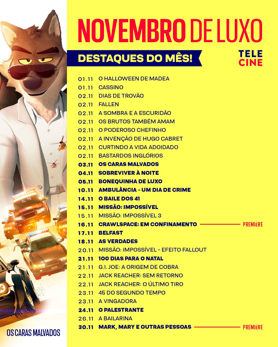 LocasPorPoncho's tweet photo. Para quem não teve a chance de assistir na Netflix, 'El Baile de los 41' estará disponível no Telecine a partir de 14 de novembro.
Vocês não podem perder! https://t.co/ihPQMIpm6Z