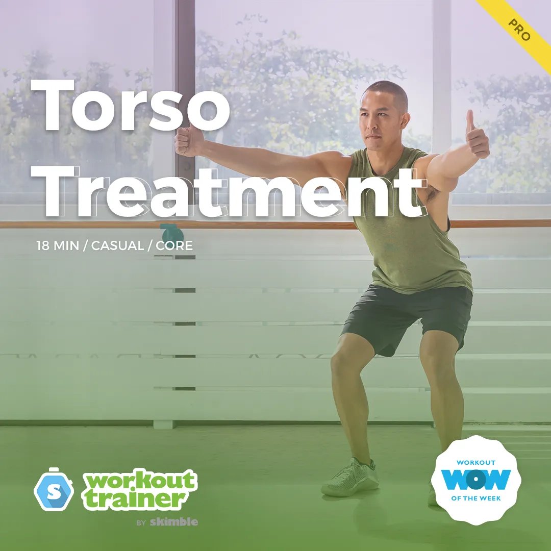 skimble's tweet image. How long has it been since you last gave your torso some love and attention? Well, now&apos;s your chance! Put on your fave playlist and take this workout anywhere you feel like moving! - bit.ly/3Du3dRo  🙌
#upperbodyworkouts #upperbodystrength #upperbodyexercises