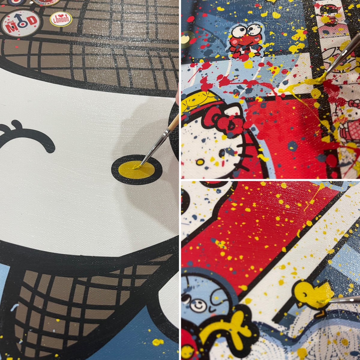 Sean_Danconia's tweet photo. Nose for art! π | βI SPY, KITTY EYEβ l soon to be available on our #gallery site and check out @1stDibs as we do have one up there | #art inspired by #sherlockholmes #hellokitty #british #mod #painting #popart #britishhellokitty #sanrio #vintagehellokitty #handpainted https://t.co/dKf93RtLt8