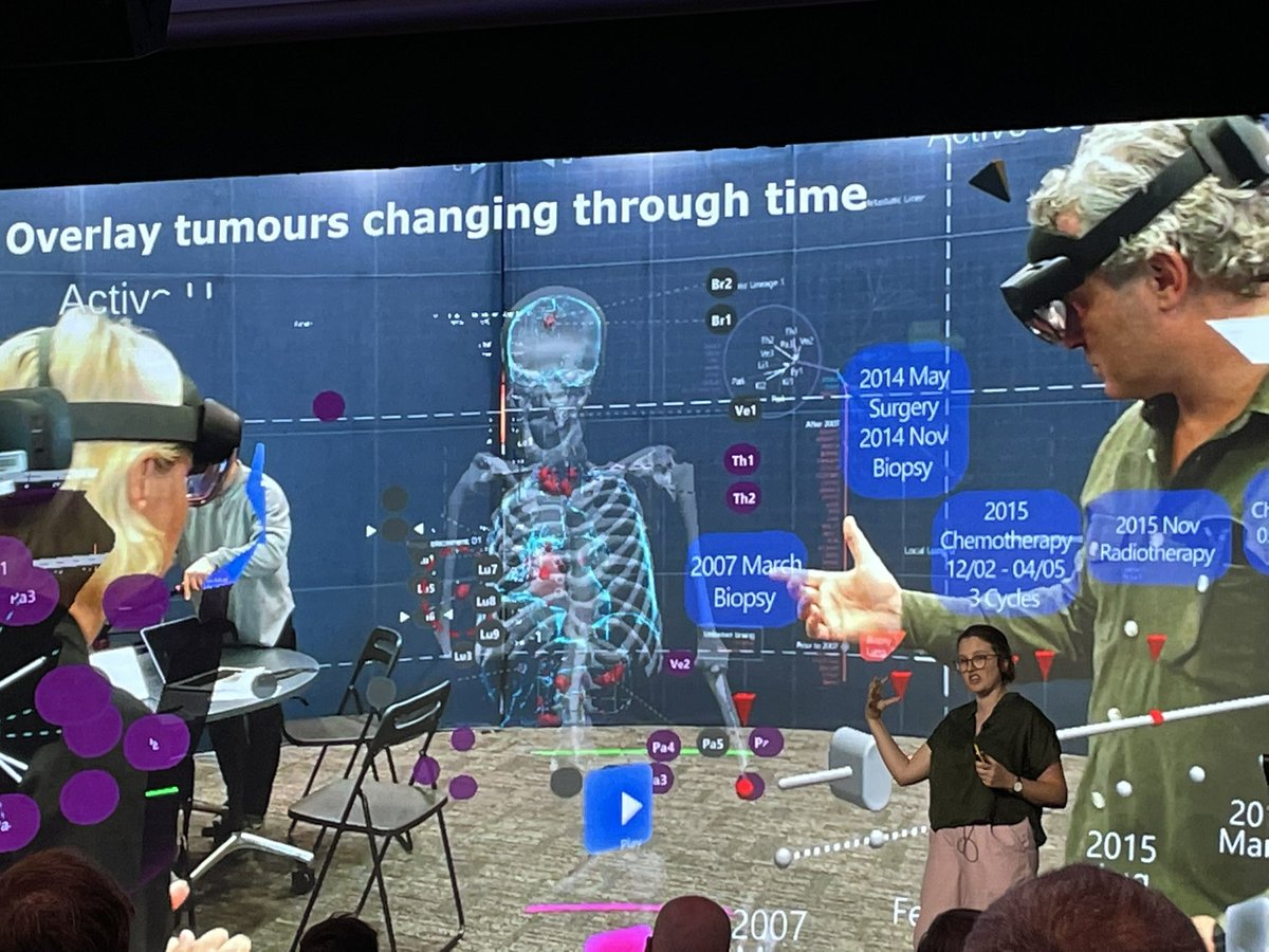 Amy McCart (@amymccart) on Twitter photo Wow <a href="/TamsinRobb/">Tamsin Robb</a> turning Iron Man into real life- reaching out to hold the virtual tumour and it’s genome and phylogeny 😱😱😱 #agta22 #thefutureishere Wow <a href="/TamsinRobb/">Tamsin Robb</a> turning Iron Man into real life- reaching out to hold the virtual tumour and it’s genome and phylogeny 😱😱😱 #agta22 #thefutureishere