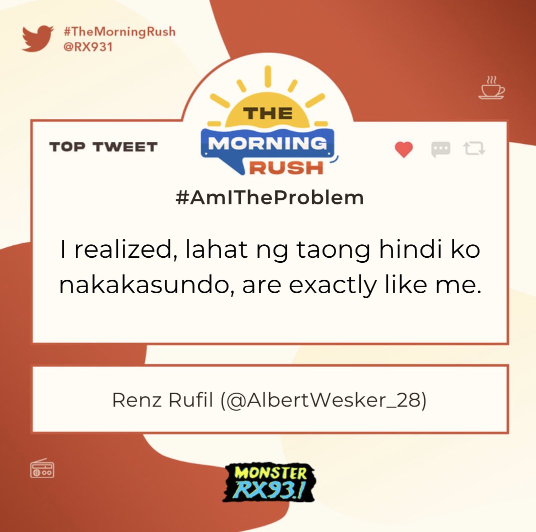 RX931's tweet image. Top Entry: #AmITheProblem from @AlbertWesker_28 #TheMorningRush