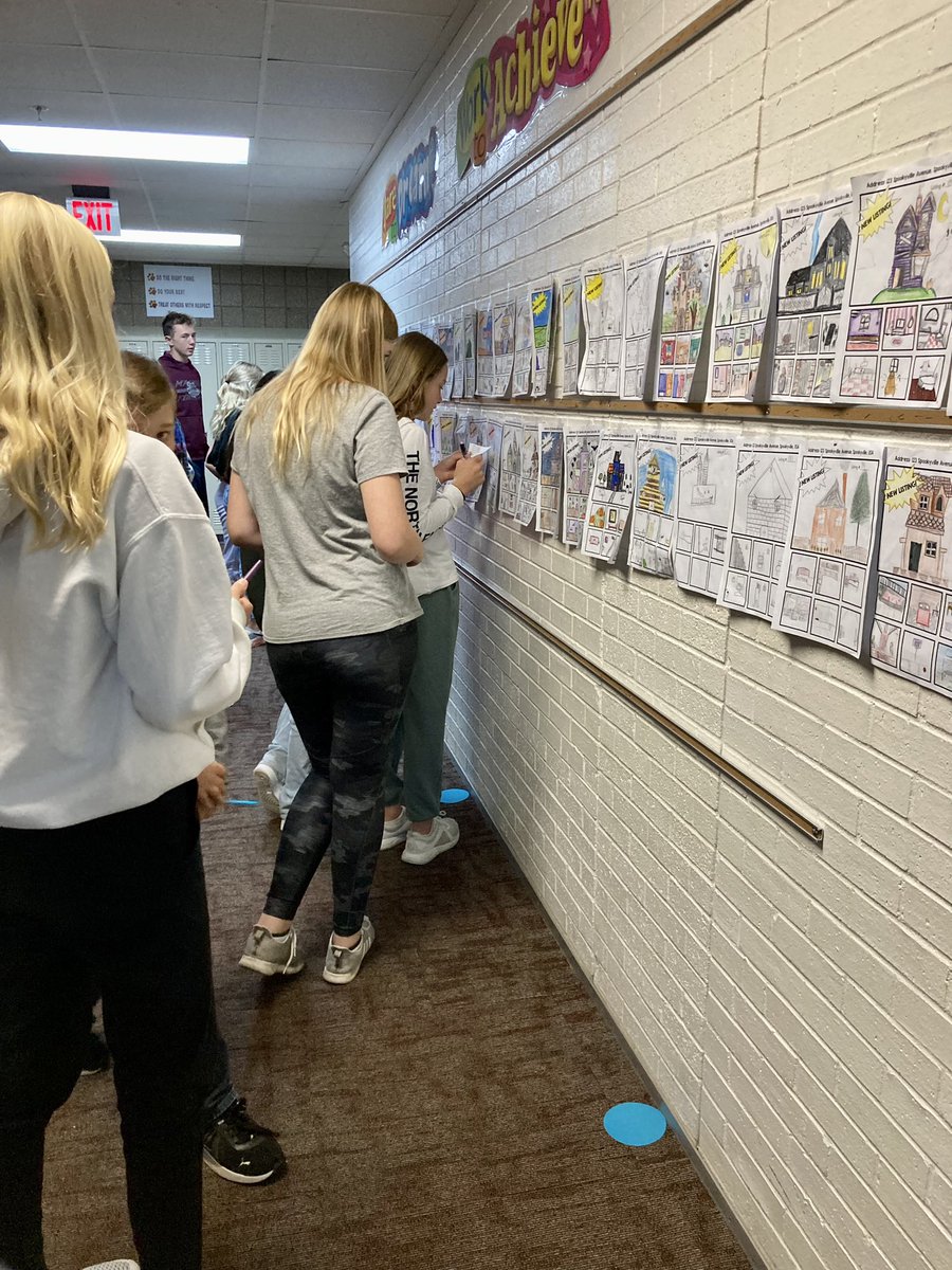 Haunted house open house👻 Ss practiced their persuasive techniques using vivid language in their advertisements and descriptions