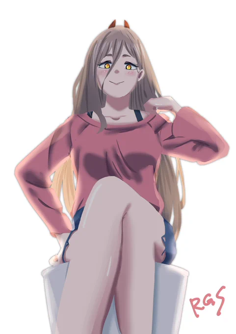 パワーちゃん描きました 