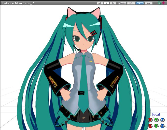 初音ミク 「Finally, I added a pair of cat ears and 」|kioのイラスト