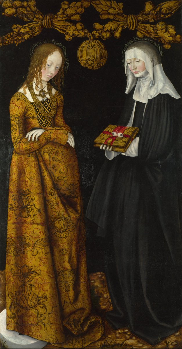 Saints Christina and Ottilia 
Lucas Cranach the Elder (1506)
#AllSaintsDay