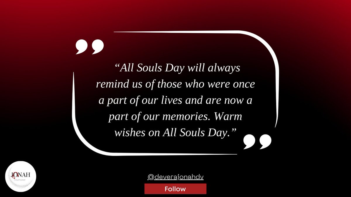 deverajonah's tweet photo. Let us join our hands and bow our heads and pray for the departed souls on the occasion of All Souls Day. 🙏

Follow my socials here >> https://t.co/3hCAUjc9Ag

#va https://t.co/dWe9LicLnm