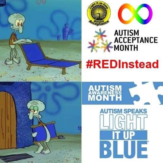 pippiminafowell's tweet photo. Even SpongeBob have had enough of Autism Speaks & the puzzle piece as well
ππβΎ
#Autism #Autistic #AutismAcceptance #ActuallyAutistic #AutisticInfinity #AutisticLove #AutisticSpectrum #AutisticPride #AllAutistics #BoycottAutismSpeaks
#EndAutismSpeaks
#SayNoToABA #Spongebob https://t.co/S8eidX27Uu