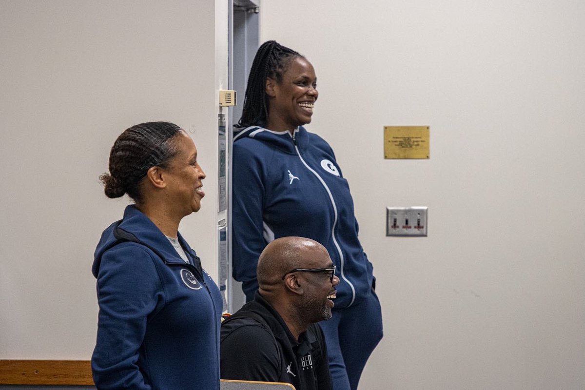 Coach Howard brought the energy to tonight's Hoya Blue meeting! Can't wait to see them pack McDonough all season long!

#HoyaSaxa #WeAreOne