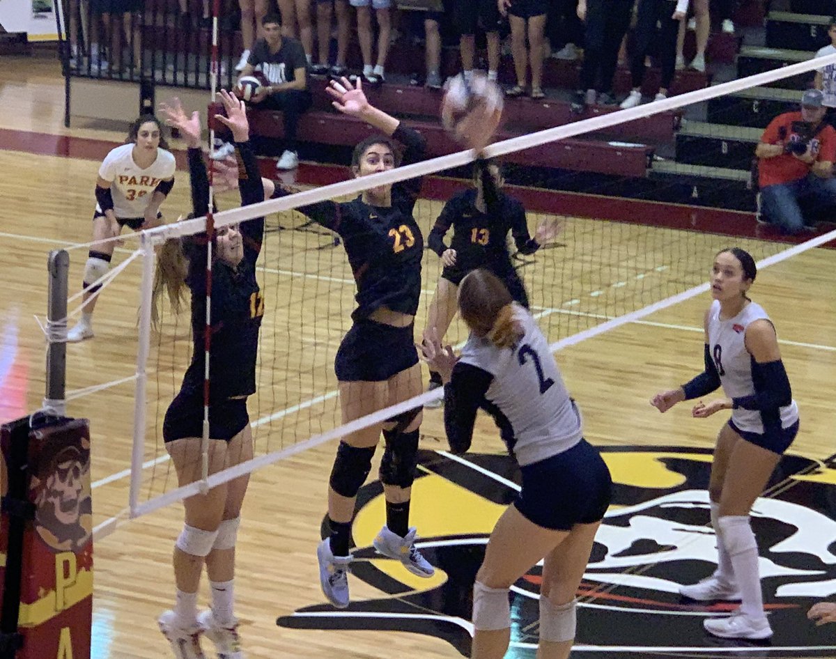 BradBiles's tweet photo. And we are going to a fifth set in Parkville, Mo., as @naia No. 10 @mnusports women’s volleyball tops No. 13 @ParkUniversity @ParkPirates, 25-21 in set four. A great @HeartSportsNews battle! #ProtectTheBreck https://t.co/vxSn3YnETT