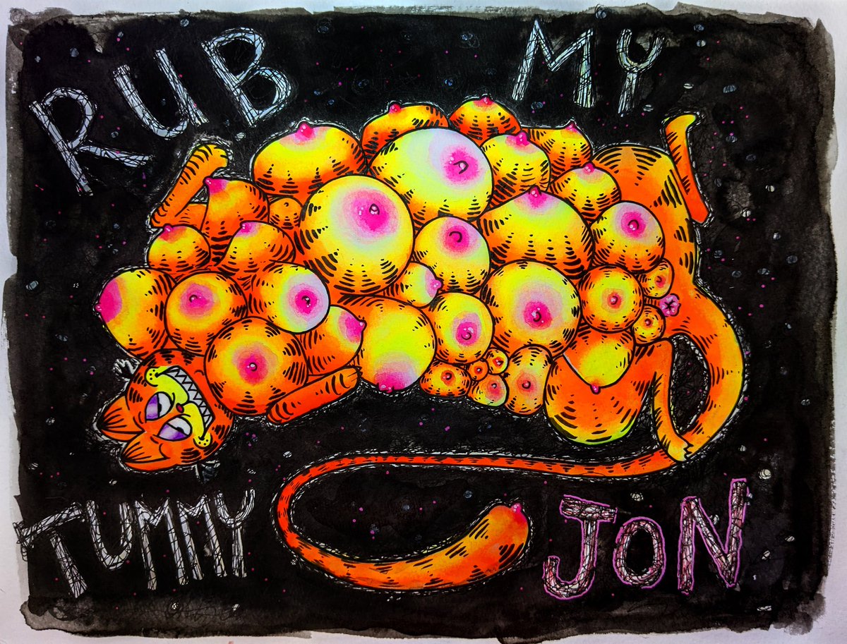 0megaAl's tweet photo. No, I don't know what's wrong with me, but when I get a horrible idea in my head I've got to make it real. Lucky you, welcome to my brain.
#Gorefield #garfield #bodyhorror #tits #cats #catsofinstagram #horror #horrorstories #halloween #halloween2022 #creepy #monsters #OmegaAl https://t.co/kYkUMXk75c