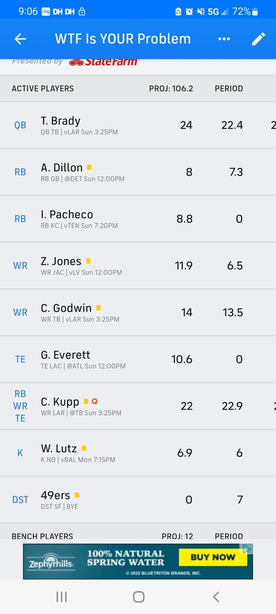 FantasyBaby3's tweet photo. @LateRoundQB Who should I drop to pick up a defense? PPR. https://t.co/pVKLhSeIUn