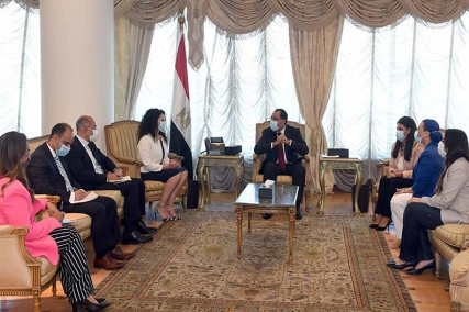 Monicfghj's tweet photo. It was an honor to meet with Prime Minister Mostafa Madbouly, Ministers Rania A. Al-Mashat and Yasmine Fouad, and Ambassador Wael Aboulmagd this week while visiting Egypt.

 #development #energy #food #water https://t.co/T9bmCMXQLB