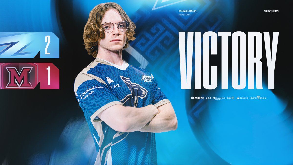 ZipsEsports's tweet photo. After a rough start, the  Valorant team takes down Miami Ohio and moves to 10-0 in the @ESC_Conference! #GoZips https://t.co/7ZAfaP9tlJ
