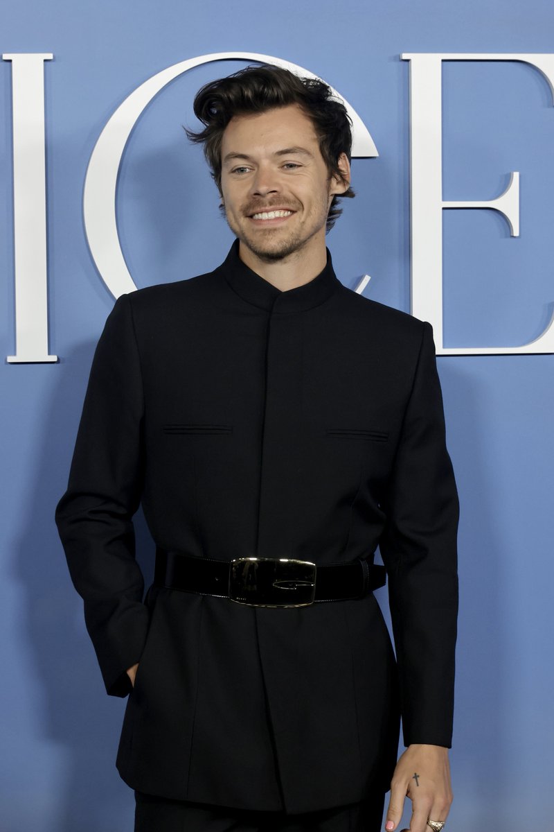 hsdaily's tweet photo. Harry at the Los Angeles premiere of #MyPoliceman - November 1 https://t.co/MLA2ZJKYEt