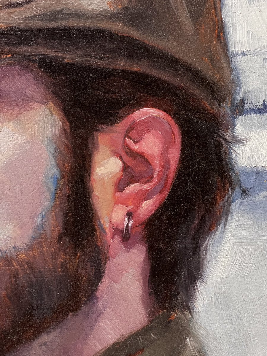 DanielLanderman's tweet photo. Yoooo, happy self portrait day! I have to reach back through the years for this one… et voilà! 11”x14” oil on panel 🎨🤘🏽
#landerman #SelfPortraitDay #oilpainting #traditionalart https://t.co/aeUxZQf16P