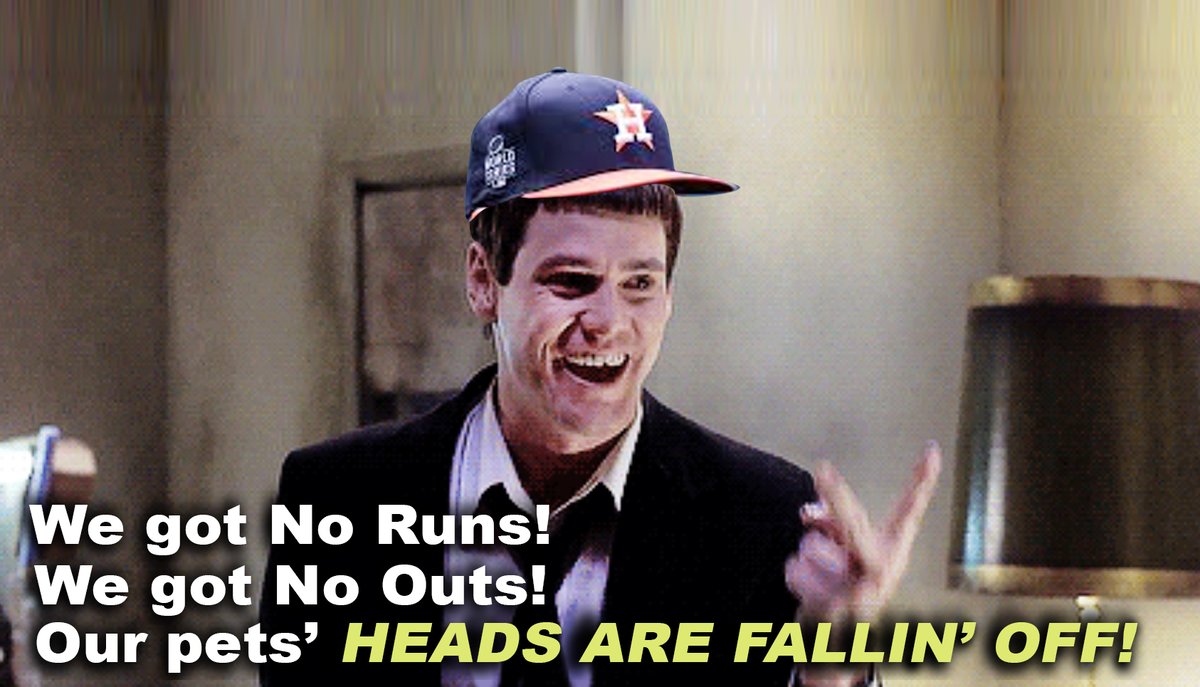 LanceLaRue's tweet photo. We got no...

#astros #mlb #worldseries #mlbnetwork #MLBCentral @LGRed @MLB @MLBNetwork @MLBONFOX @KMillar15 #houstonastros #baseball #wegotno #mccullers #dusty #altuve #WorldSeries2022 #ourpetsheadsarefallinoff https://t.co/JnCQbLgBrL