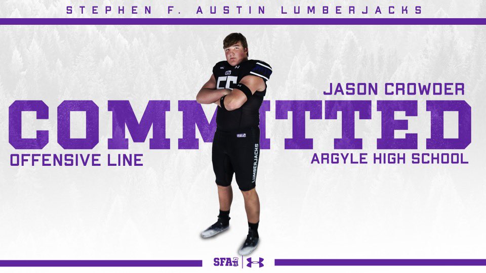 Jason Crowder (@jasoncrowder55) on Twitter photo COMMITTED โผ๏ธ #AGTG Thank you to all of the coaches for the great visit. #AxeEm ๐ช <a href="/SFA_Football/">Lumberjack Football</a> <a href="/CoachCarthel/">Colby Carthel</a> @CoachBangSFA <a href="/CoachBBleil/">Bill Bleil</a> <a href="/CoachMattStorm/">Matt Storm</a> <a href="/toddrodgers13/">Todd Rodgers</a> <a href="/CoachRudolph/">Ben Rudolph</a> COMMITTED โผ๏ธ #AGTG Thank you to all of the coaches for the great visit. #AxeEm ๐ช <a href="/SFA_Football/">Lumberjack Football</a> <a href="/CoachCarthel/">Colby Carthel</a> @CoachBangSFA <a href="/CoachBBleil/">Bill Bleil</a> <a href="/CoachMattStorm/">Matt Storm</a> <a href="/toddrodgers13/">Todd Rodgers</a> <a href="/CoachRudolph/">Ben Rudolph</a>
