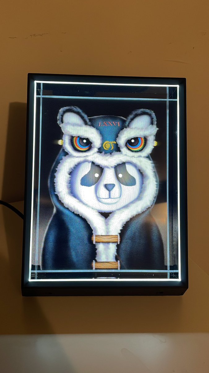 The picture doesn’t do it justice. Stoked to have my being on my desk. <a href="/CourtOfThForest/">Court of The Forest 🌳</a> <a href="/LKGGlass/">Looking Glass</a>