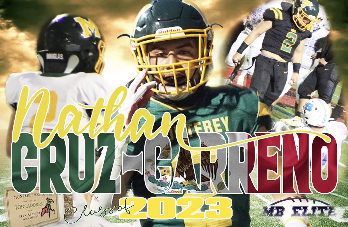Biggest Rivalry High School Football Game of the Year in the 831 this Friday - November 5, 2022 - 7:00 pm @ Monterey Peninsula College. Good luck to MB Elite Alum Class of 2023 - #2 Nathan Cruz-Carenno  -  Monterey High School, Monterey, California - <a href="/natedogg8282/">nathan</a>