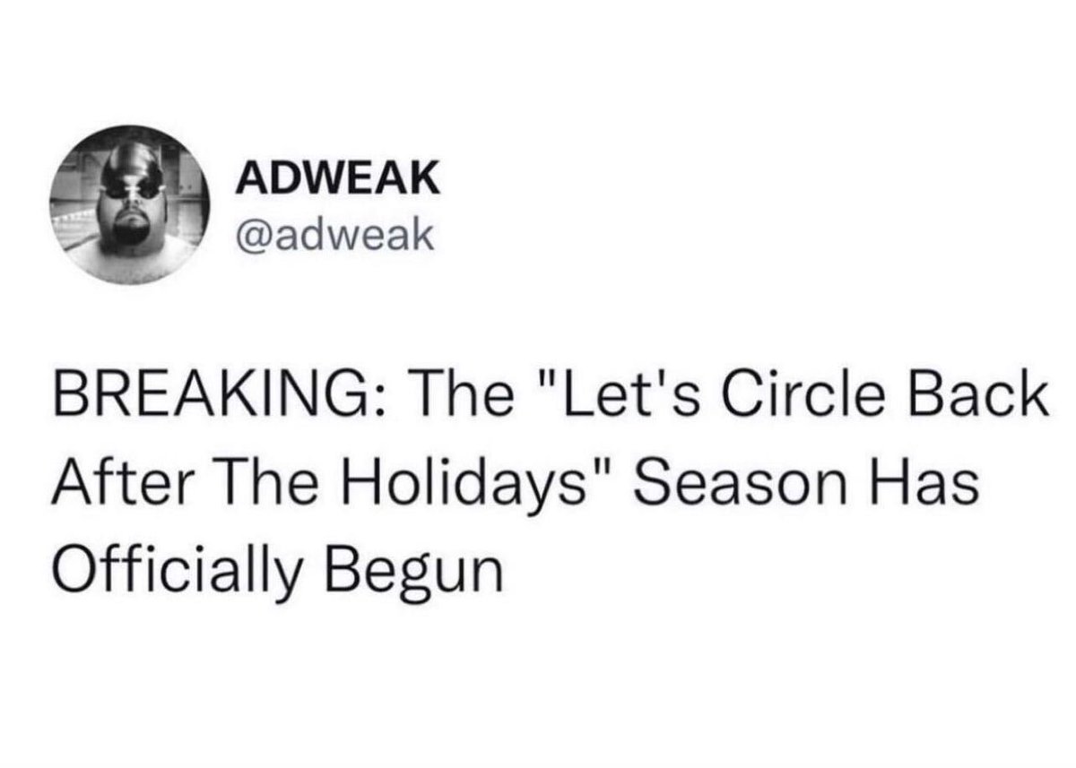 Yeah Terri, we’ll circle back on patching that RCE in the #DMZ after the holidays. 

#infosec #security #wtf